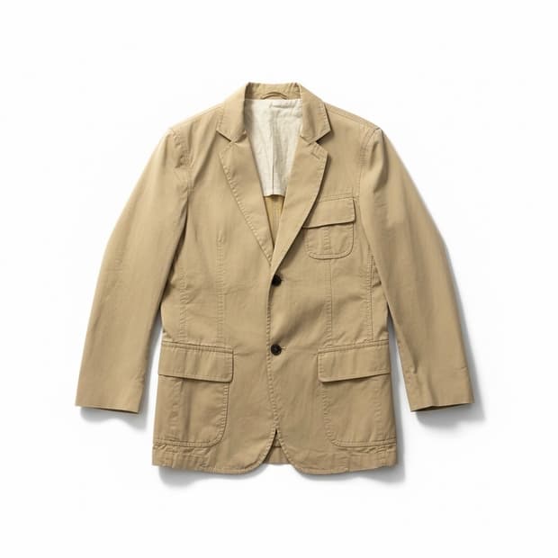 Burberry (버버리) 베이지색 면 혼방 남성 블레이저