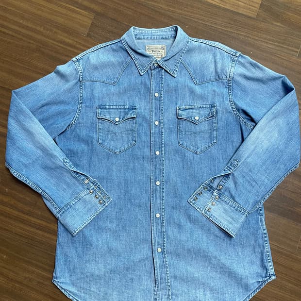 폴로랄프로렌 데님 웨스턴 셔츠 L