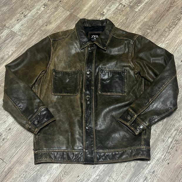 Zara 레더 자켓