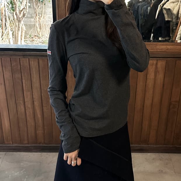 PRADA sport logo turtleneck