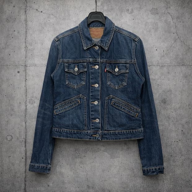Levi’s Cropped Denim Trucker Jacket