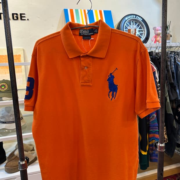 폴로 랄프로렌 빅포니 반팔 카라티 오렌지 L