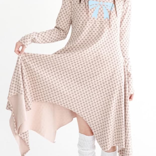 샵페어리 pointed drape jersey dress pink