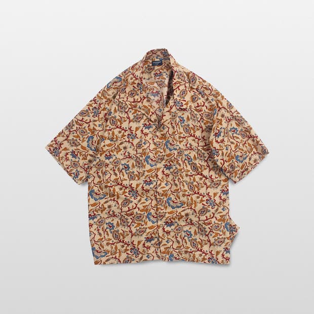 Back Number Paisley Open Collar Shirt