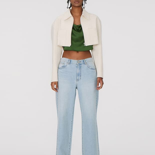 S)렉토 리사이클 오가닉 코튼 크롭 자켓