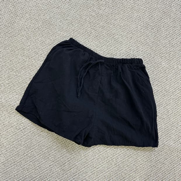 실측확인 빈티지 린넨 반바지 0427D