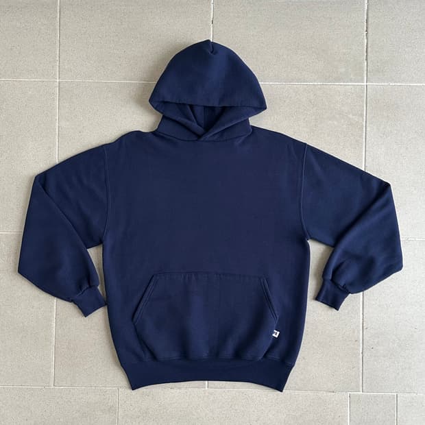 90s 빈티지 러셀 후드 네이비 L USA