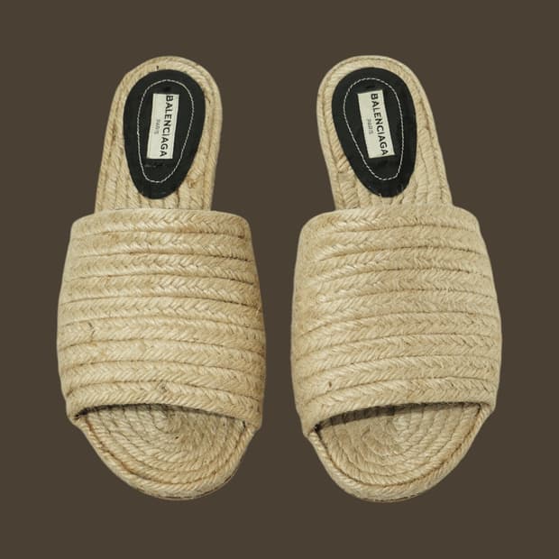발렌시아가 Jute 에스파드류 샌들