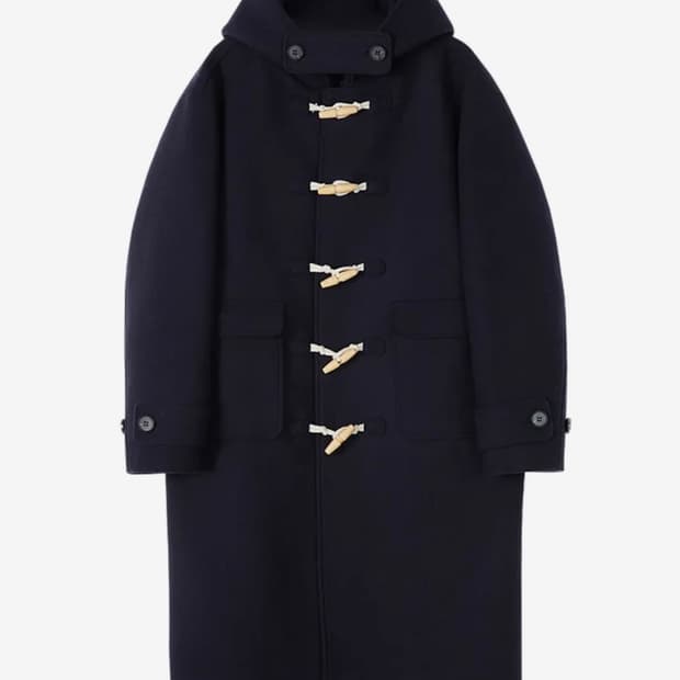 굿라이프웍스 오버핏 더플 코트 네이비 s