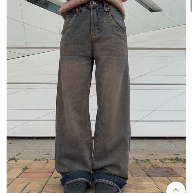 애니원모어 빈티지 워싱 데님 팬츠