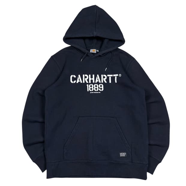 칼하트 WIP 네이비컬러 후드티