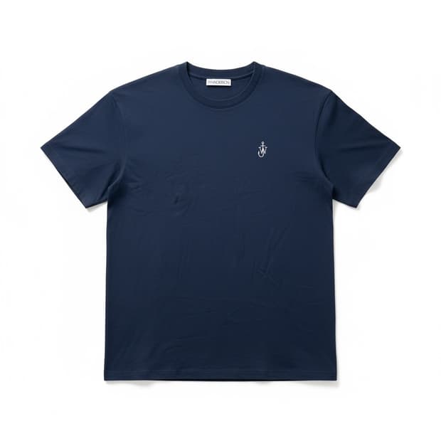 JW 앤더슨 네이비 반팔 티셔츠 XL