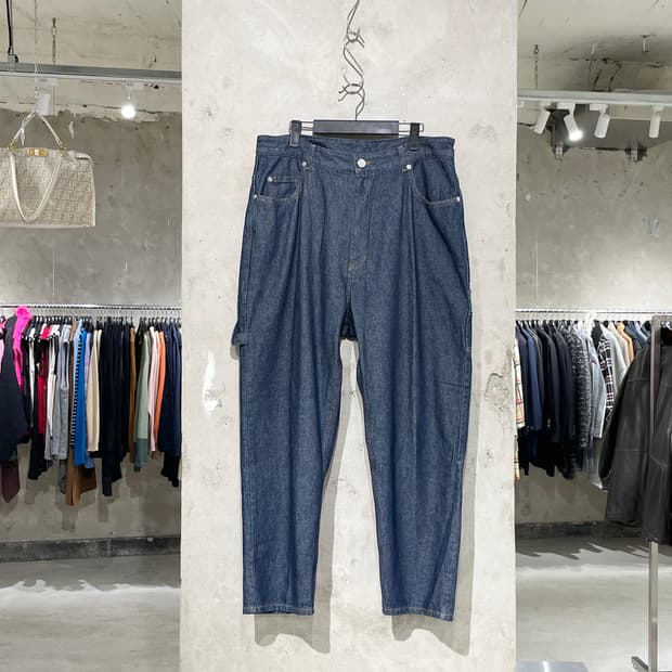 준지 진청 배기핏 데님 팬츠