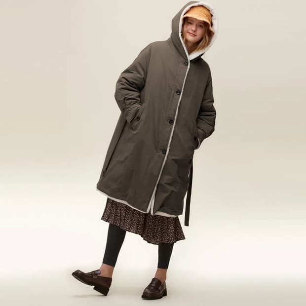 써스데이아일랜드 22 롱 야상 다운