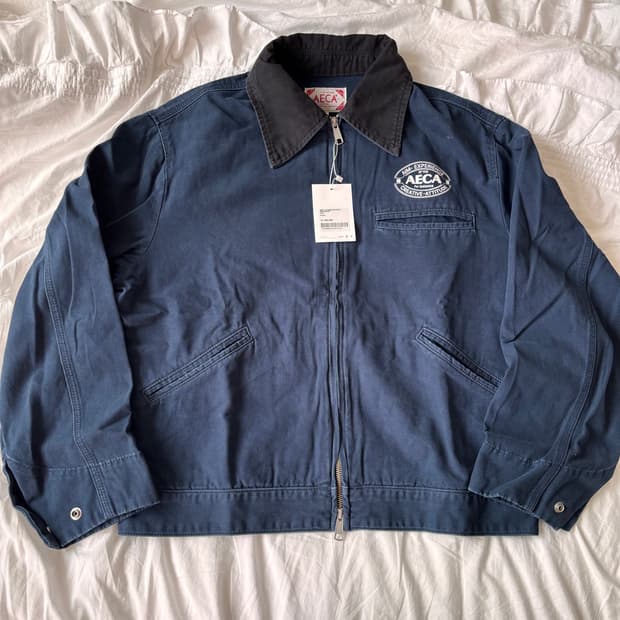 AECA Vintage Canvas Work Jacket Navy