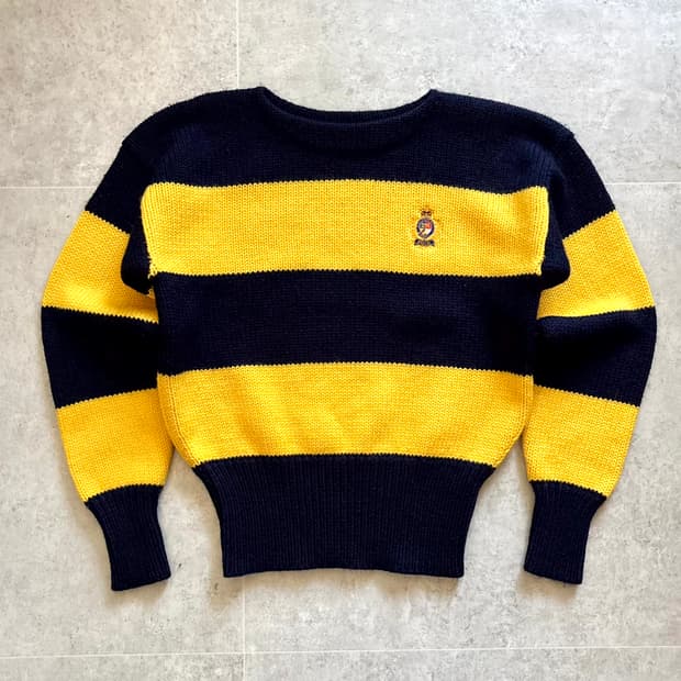 90s 폴로 랄프로렌 스트라이프 헤비 울 스웨터 M