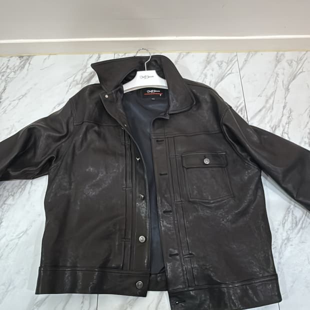 도프제이슨 프리미엄 트러커 가죽자켓 xxl 판매해요