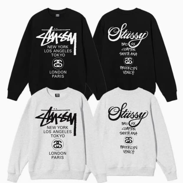 스투시 월드투어 맨투맨 새상품