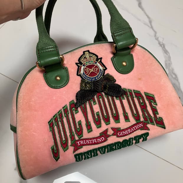 y2k 쥬시 꾸뛰르 juicy couture 볼러백 토트 벨루아