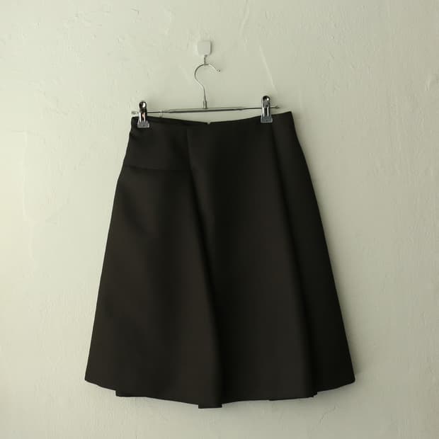 질 샌더 플리츠 스커트 