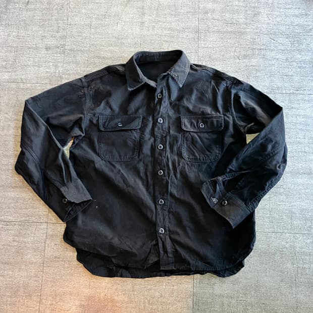 일본빈티지 Chic 올드스쿨아메카지 투포켓 셔츠