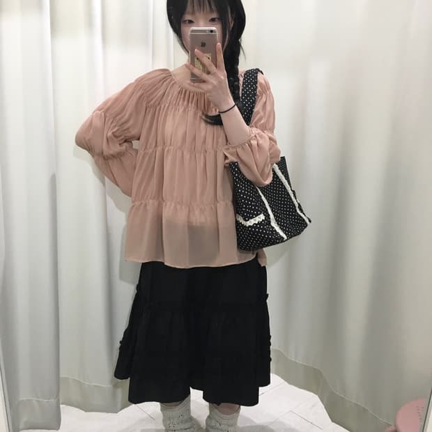 Hyphen World gallery Sheer Blouse
