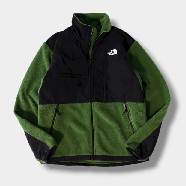 노스페이스 00‘s 루즈핏 데날리 플리스 딥그린 집업 자켓 