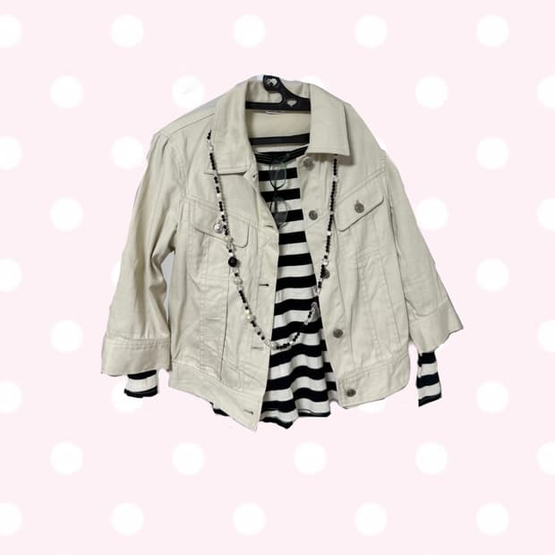 긴팔슬리브+자켓 셋트