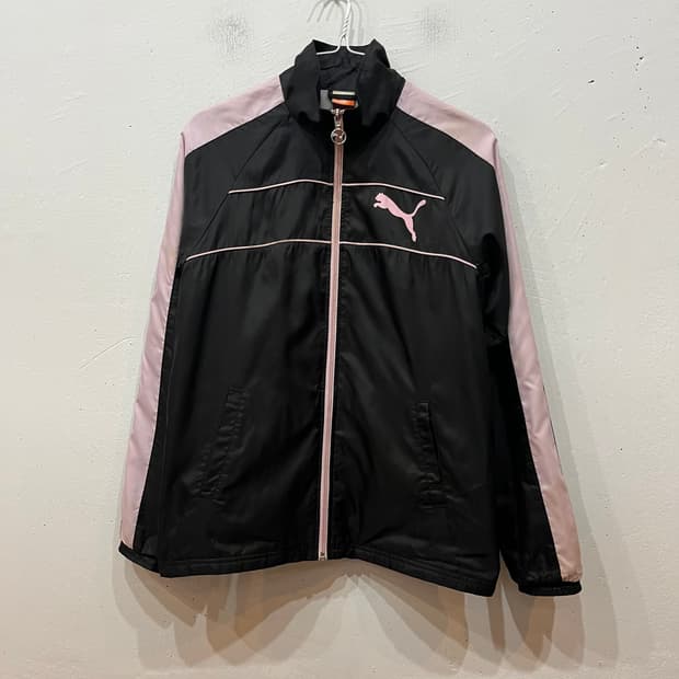 PUMA 퓨마 재팬 핑크로고 바람막이 자켓