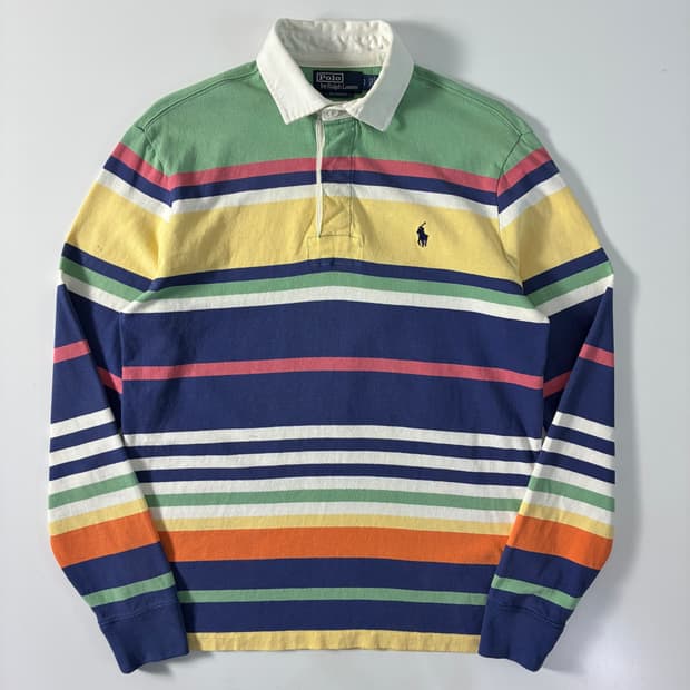 Polo 폴로 랄프로렌 에스닉 스트라이프 럭비 셔츠