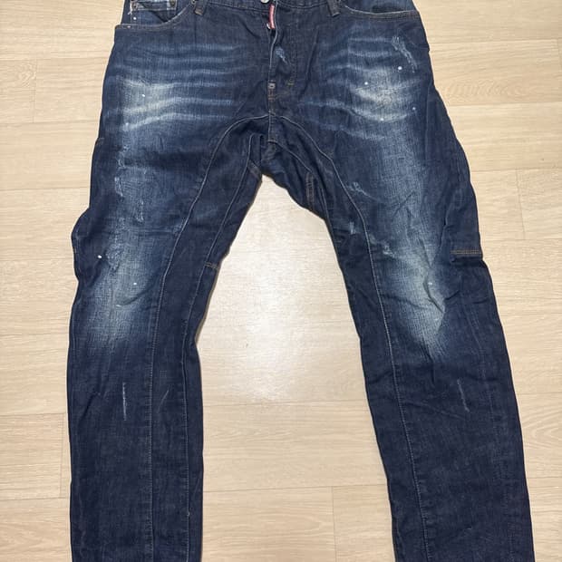 디스퀘어드2 바이커 워싱 데님 팬츠 48