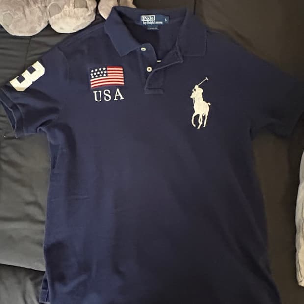 폴로 랄프로렌 빅포니 카라티 치프키프 usa 성조기 반팔