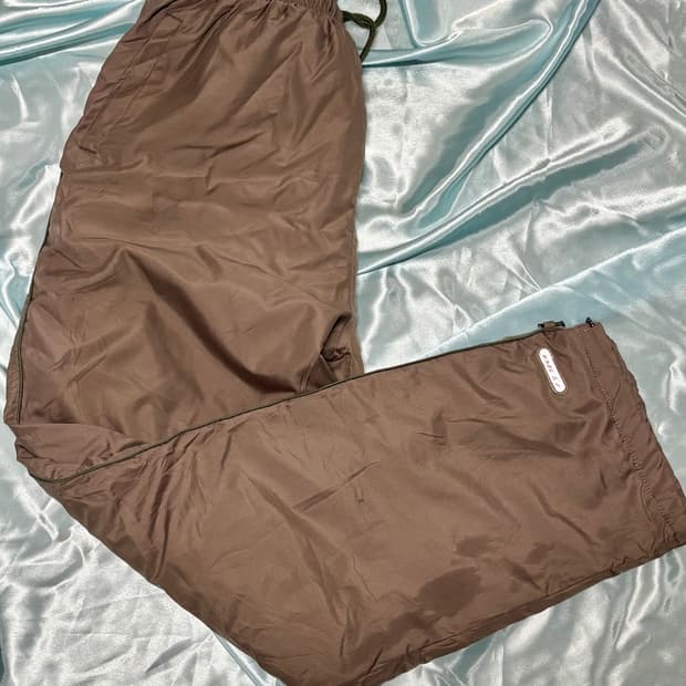 90s 빈티지 나일론 팬츠 브라운 트랙팬츠