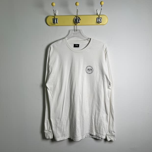 Stussy 스투시 화이트 롱슬리브 L