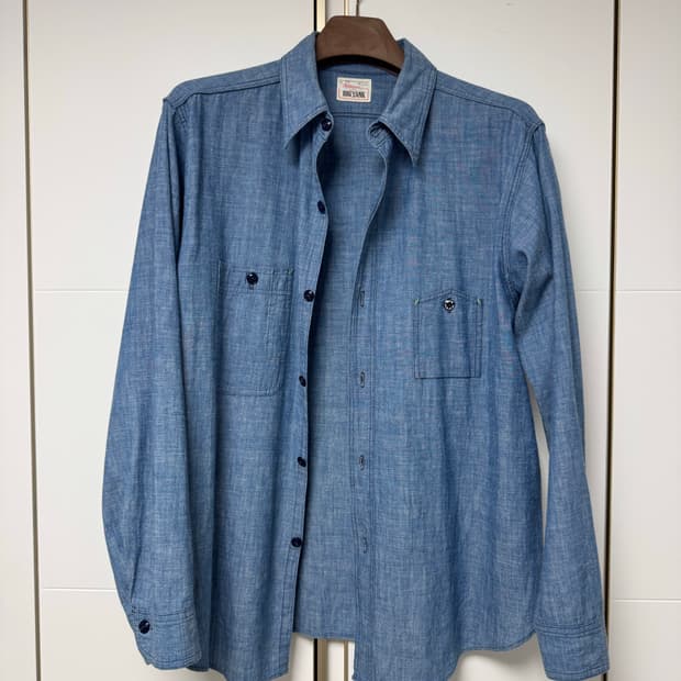 빅얀크 샴브레이셔츠 16.5(105)