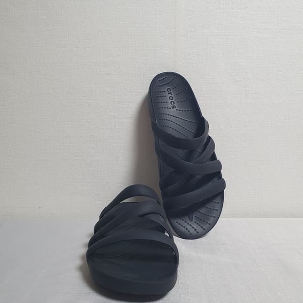 230mm 크록스 스플래쉬 스트래피 샌들 블랙