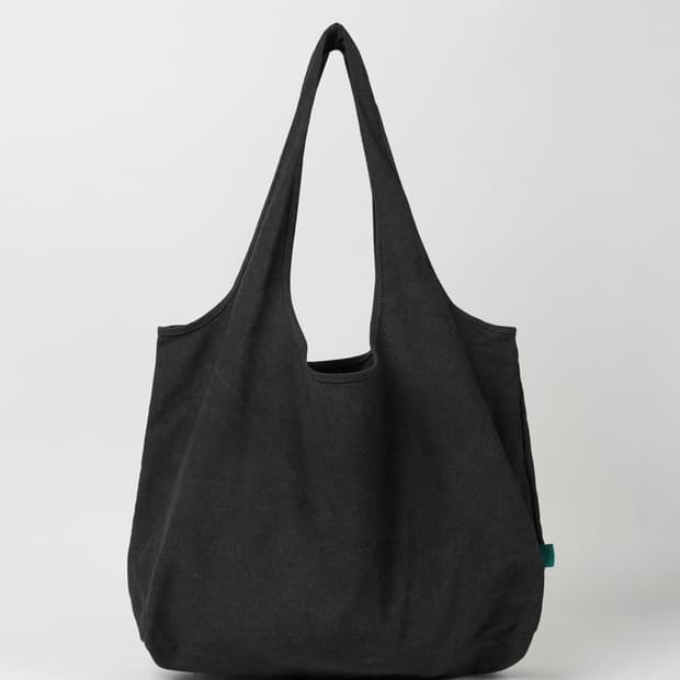 파세르 빈티지 캔버스 쇼퍼백 블랙