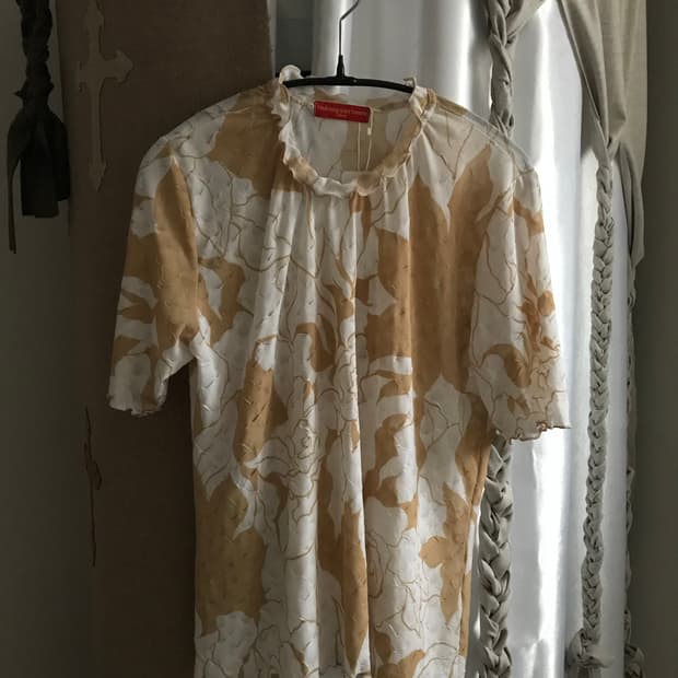 vintage pattern mesh top