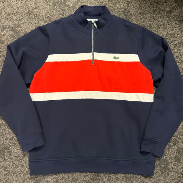 (XXL) (110) 라코스테 하프집 스웨터