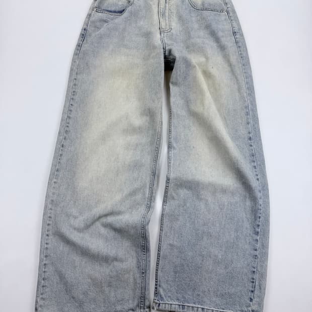 인사일런스 와이드 데님팬츠