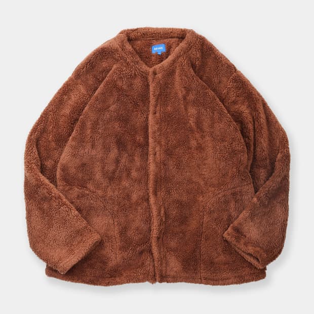 BEAMS Fleece Snap Cardigan