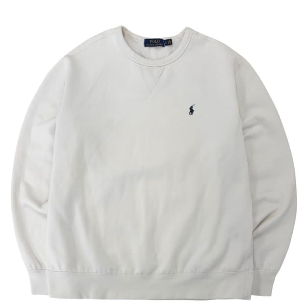 폴로 스웻셔츠 맨투맨 화이트 (L)