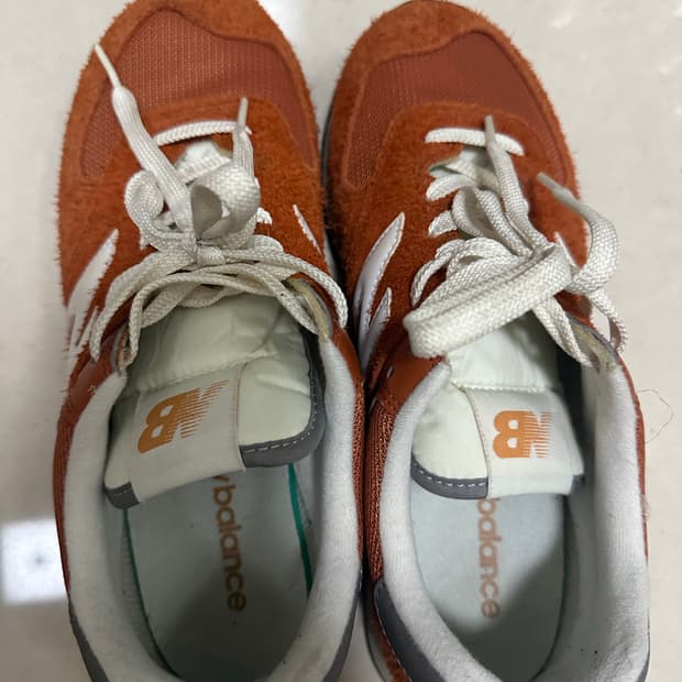 뉴발란스 헤리티지 574 오렌지 265사이즈