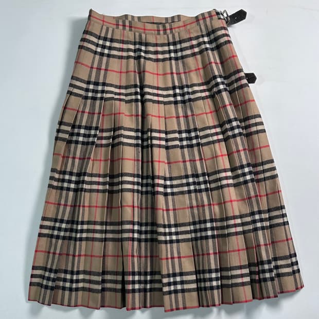 버버리 노바체크 울 스커트