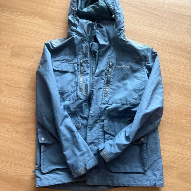 90s~00s 몽벨 빈티지 윈드브레이커 / XL / 연파랑 / 희귀 컬러