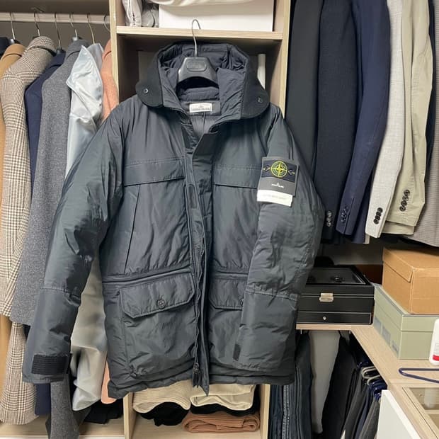 스톤아일랜드 마이크로랩스 파카 xl