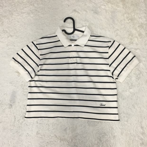 던스트 여성 카라넥 크롭 반팔티 DD26