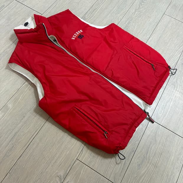 리복 리버시블 패딩베스트 