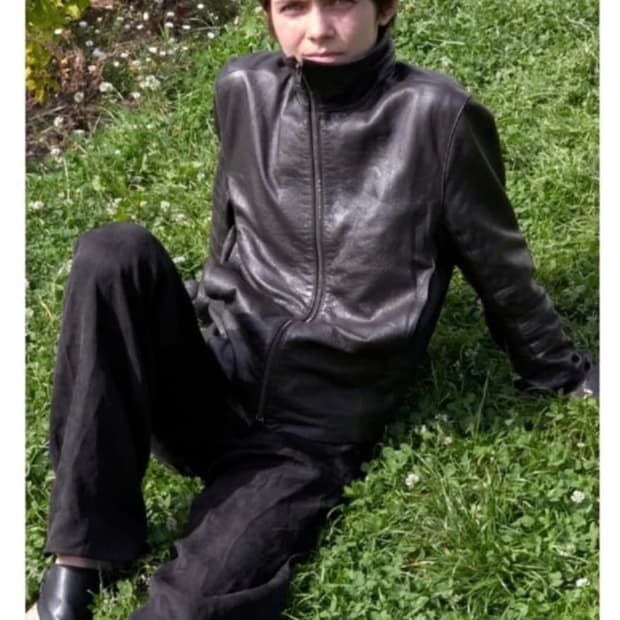 mudule(머듈) / 014 레더 자켓 브라운  / 3