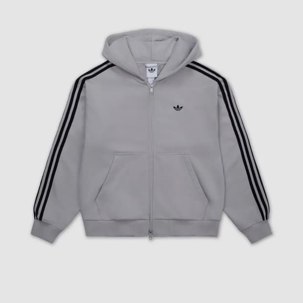 아디다스 후드 집업 - 그레이:블랙 / KC9317